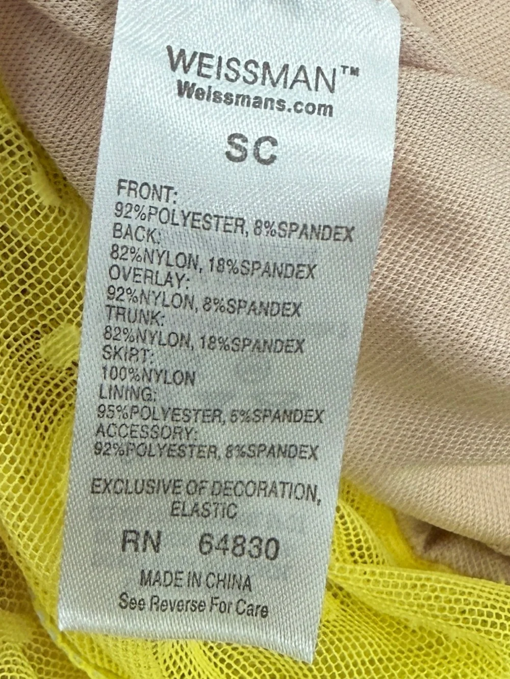 Weissman bright yellow